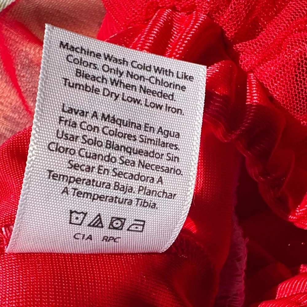 Kids Red White Blue Party Skirt - Picture 3 of 5